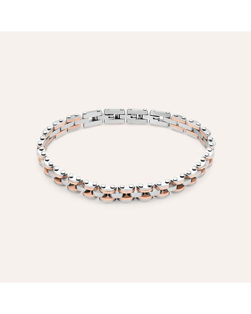 Bracciale Catena Man Code Acciaio Bicolore di Stroili in Metallic da Uomo