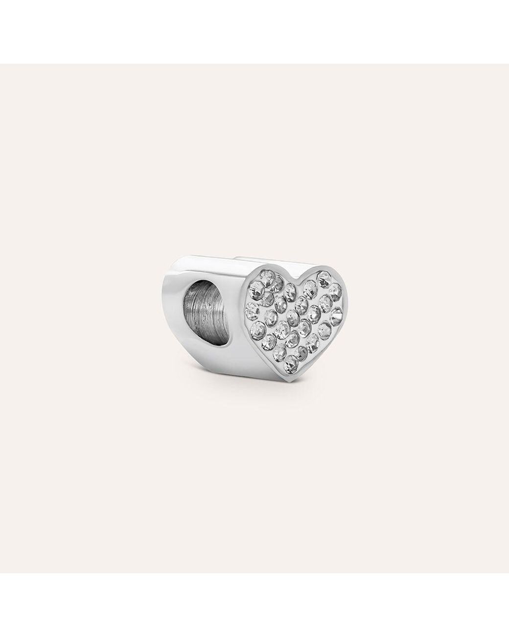 Charm Essential Code Acciaio Cristallo di Stroili in White