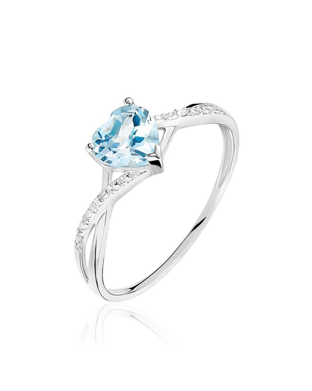 Anello Amelie Oro Bianco Topazio Cubic Zirconia di Stroili in Blu Lyst