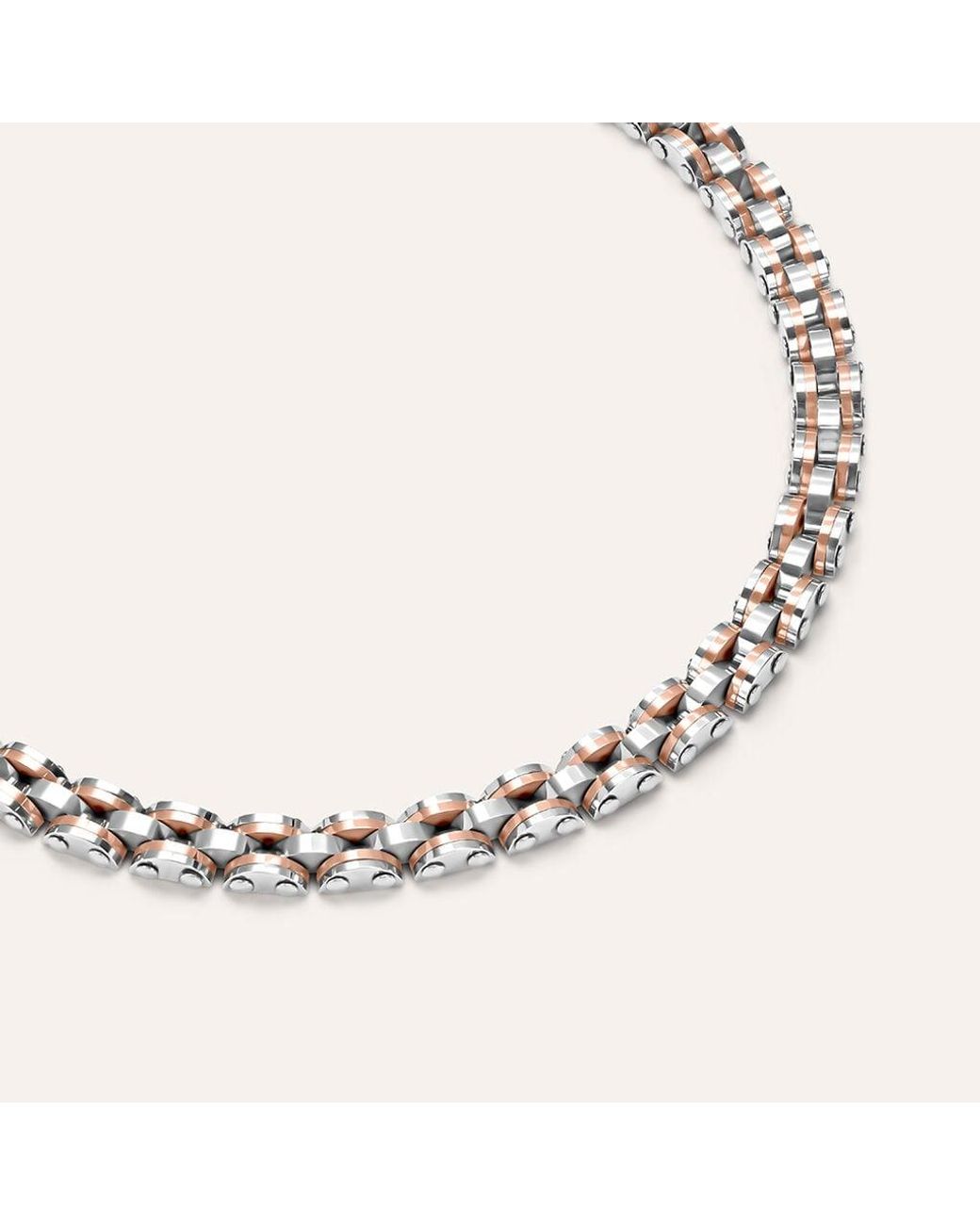 Bracciale Catena Man Code Acciaio Bicolore di Stroili in Metallic da Uomo