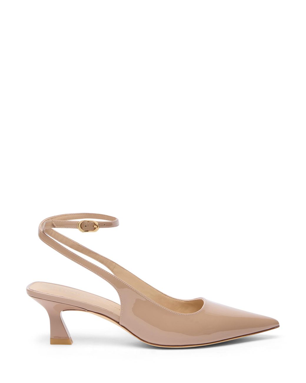 Stuart Weitzman Natural Vinnie 50 Strap Pump