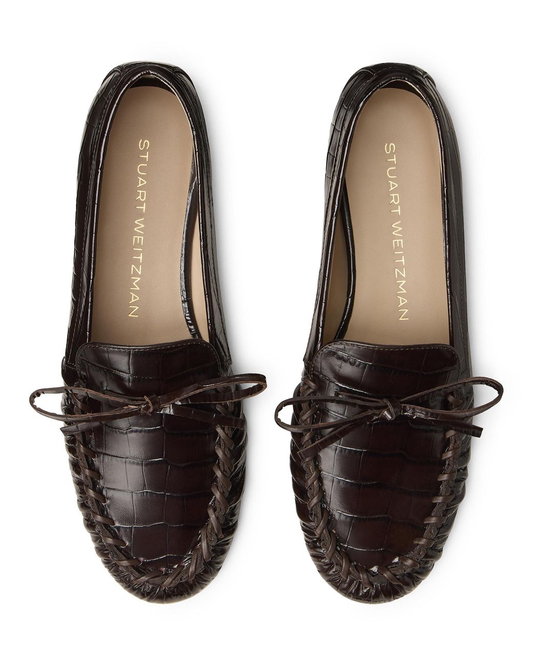 Stuart Weitzman Black Britt Bow Loafer