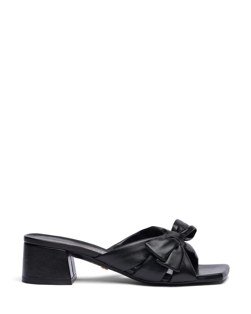 Stuart Weitzman Black Sofia 45 Slide