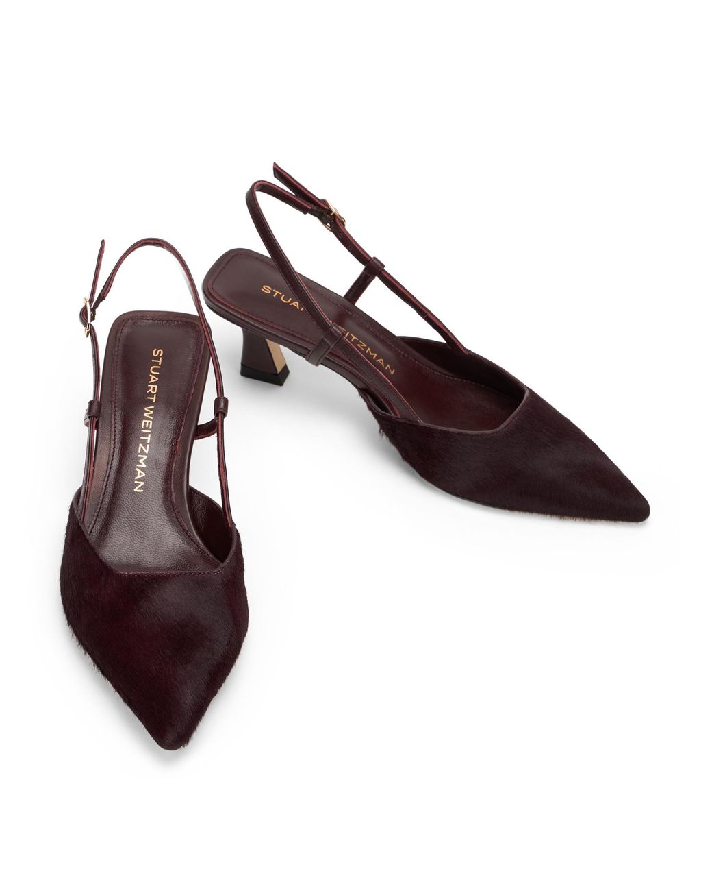 Stuart Weitzman Brown Vinnie 50 Slingback-Pumps
