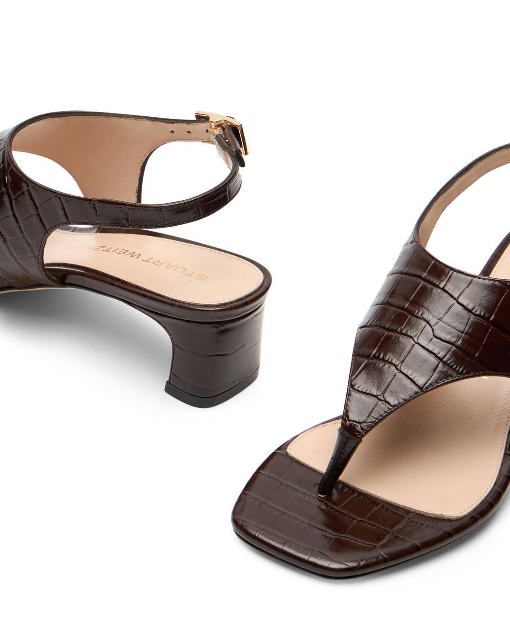 Stuart Weitzman Brown High Heel Sandals