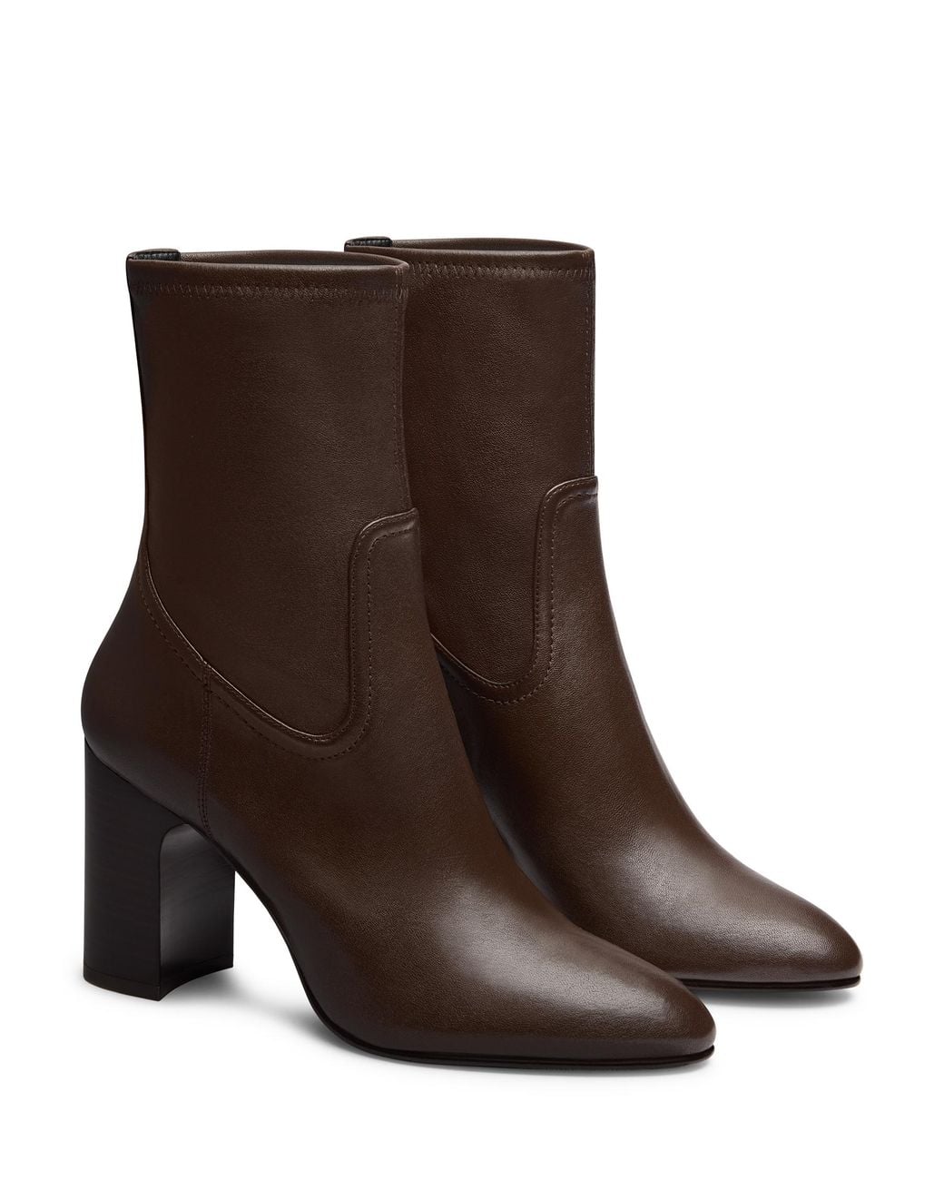 Stuart Weitzman Brown Mulberry Stretch Bootie