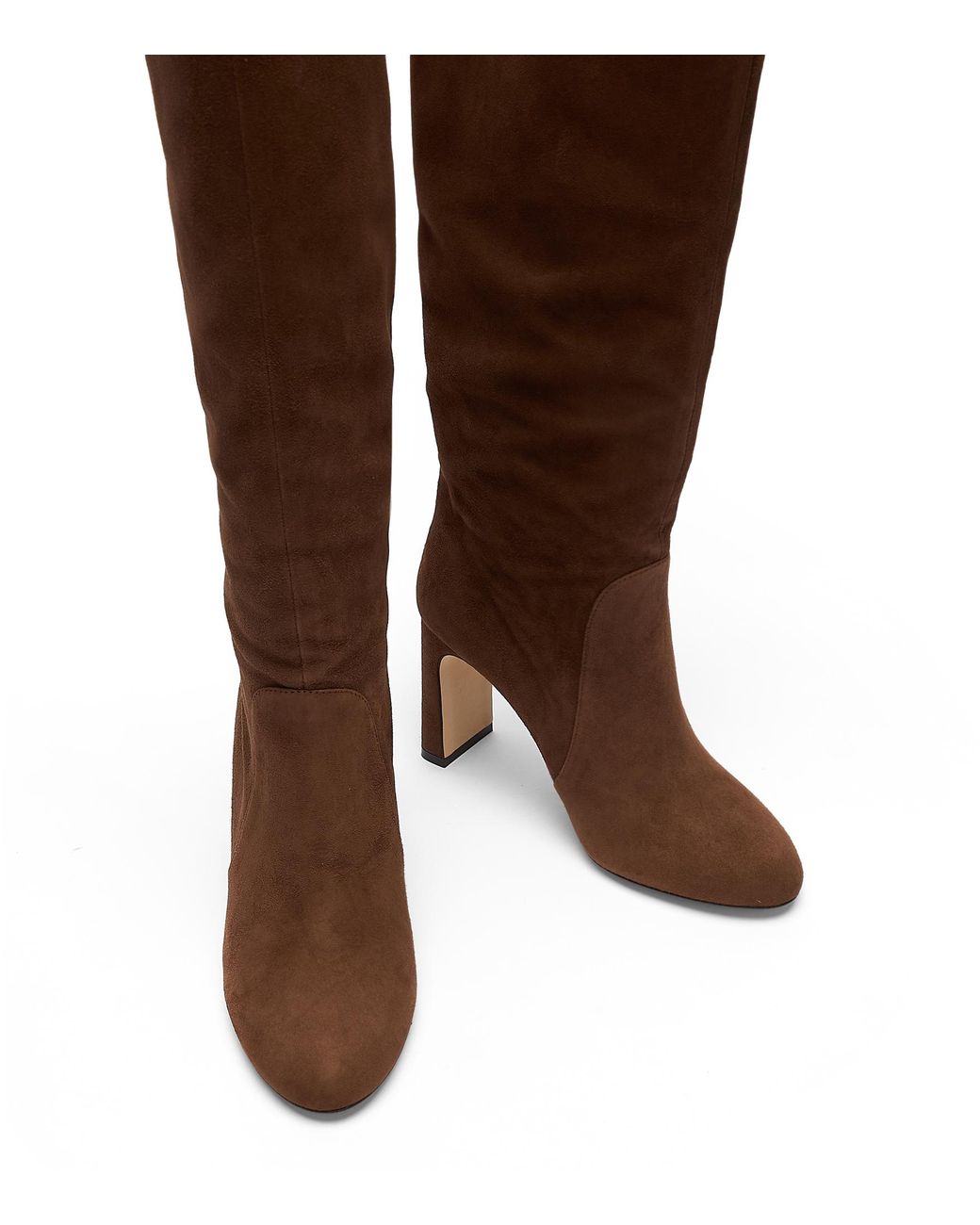 Stuart Weitzman Brown Babette Tubo Boot 85