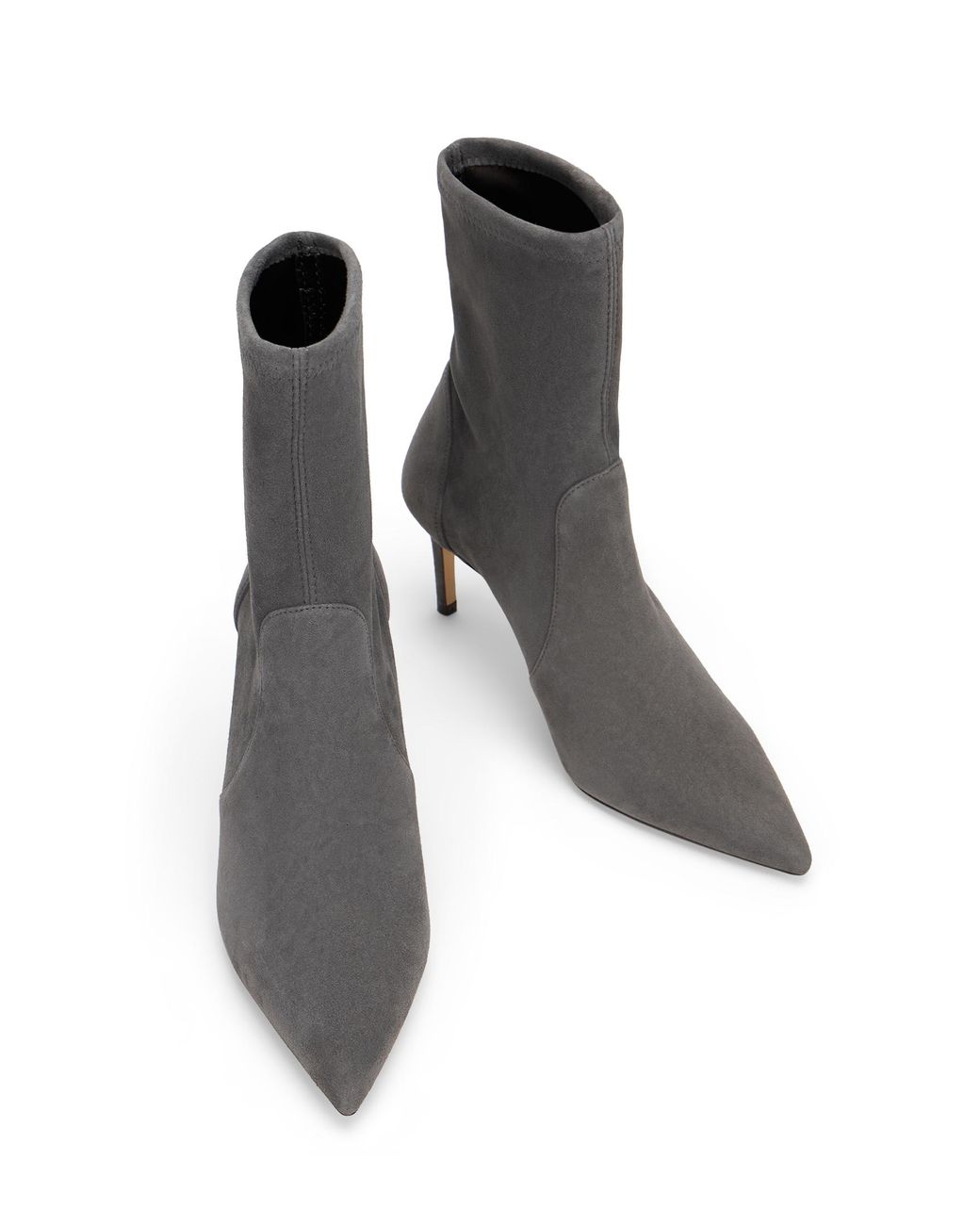 Stuart Weitzman Gray Stuart Power Bootie 75