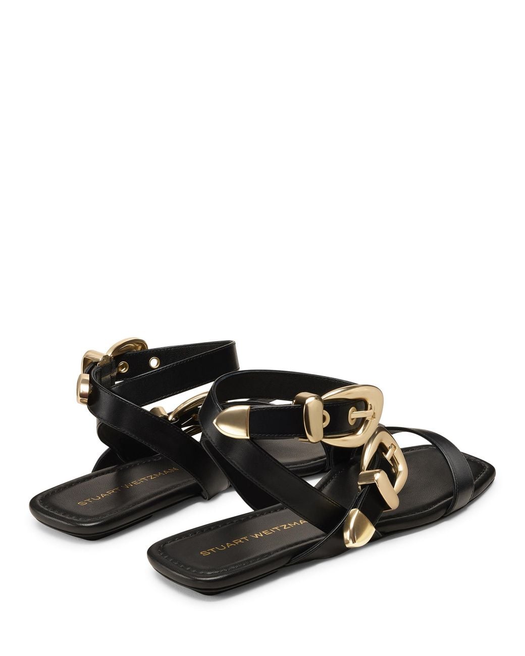 Stuart Weitzman Black Maven Sandal