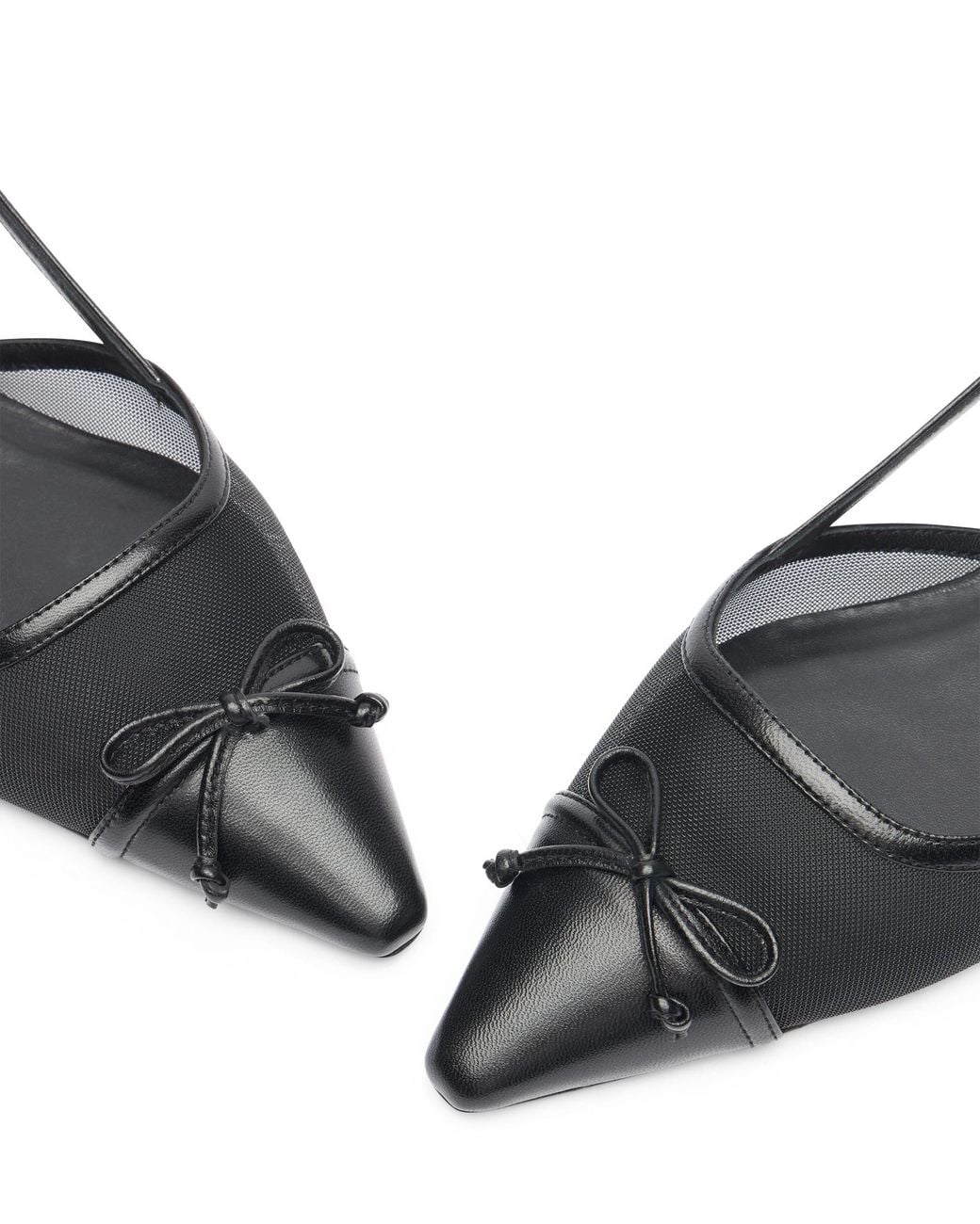 Stuart Weitzman Black Kitty Slingback
