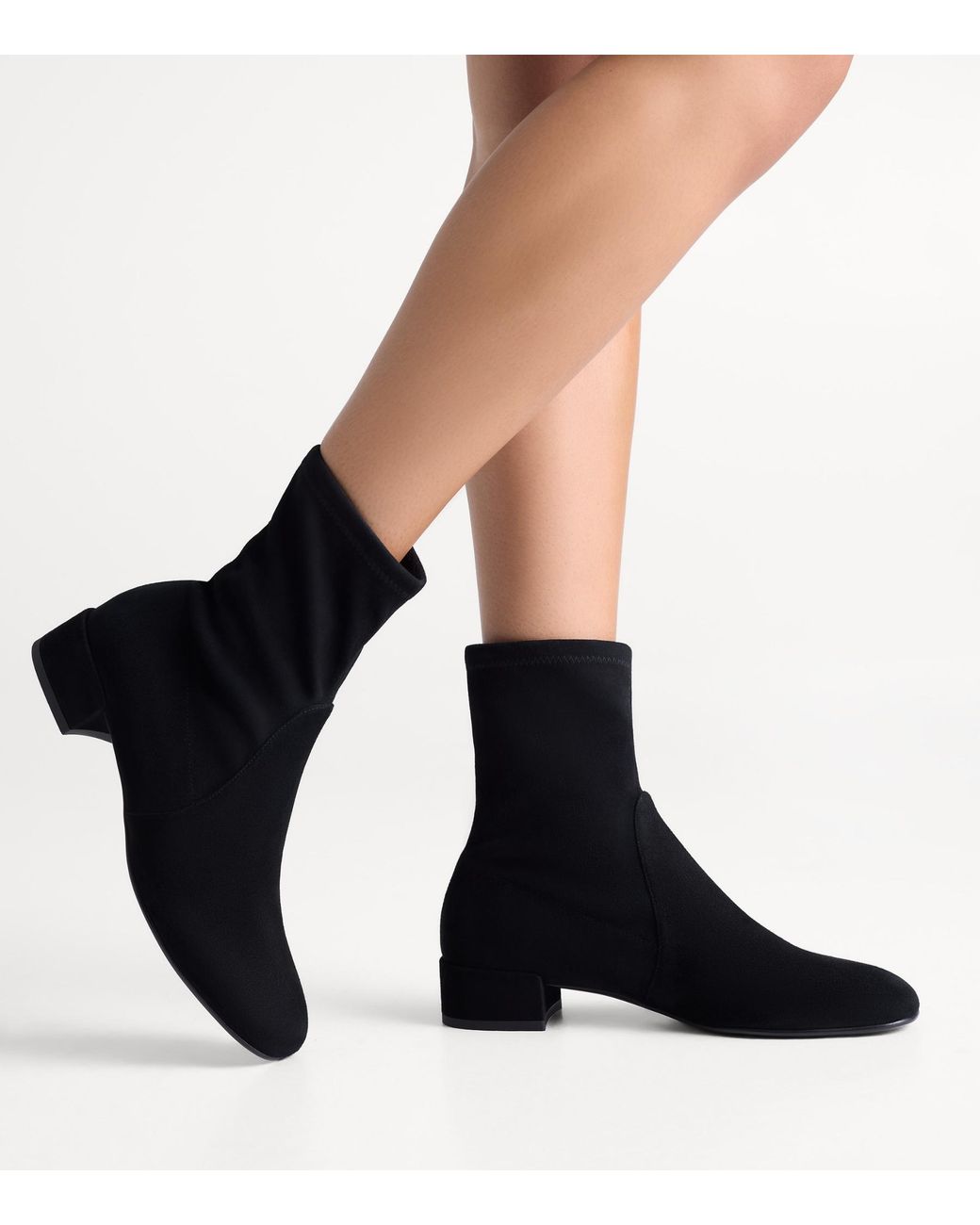 Stuart Weitzman Black Bacari Bootie 25