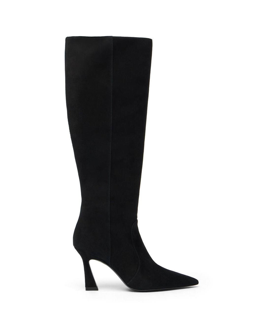 Stuart Weitzman Black Vinnie Zip Boot 85