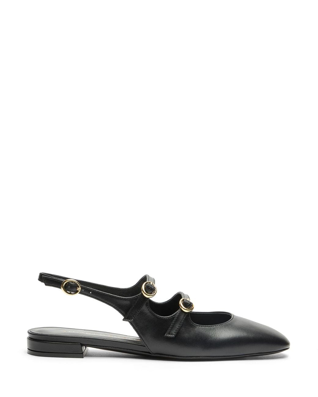 Stuart Weitzman Black Benni Mj Slingback