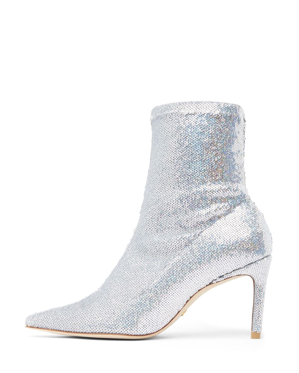 Stuart Weitzman White Stuart 85 Stretch Bootie