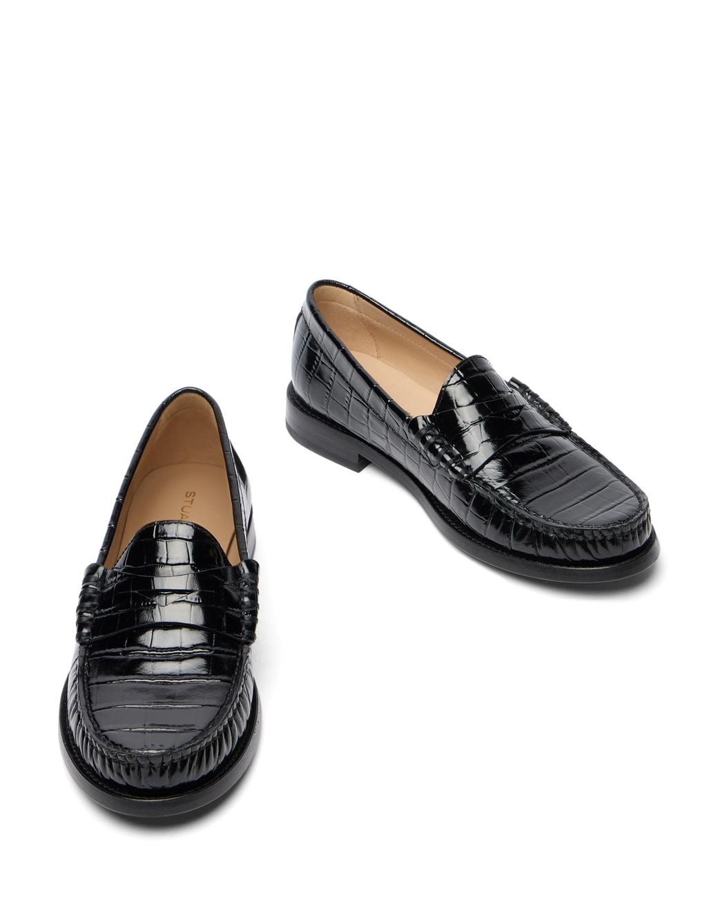 Stuart Weitzman Black Lottie Loafer