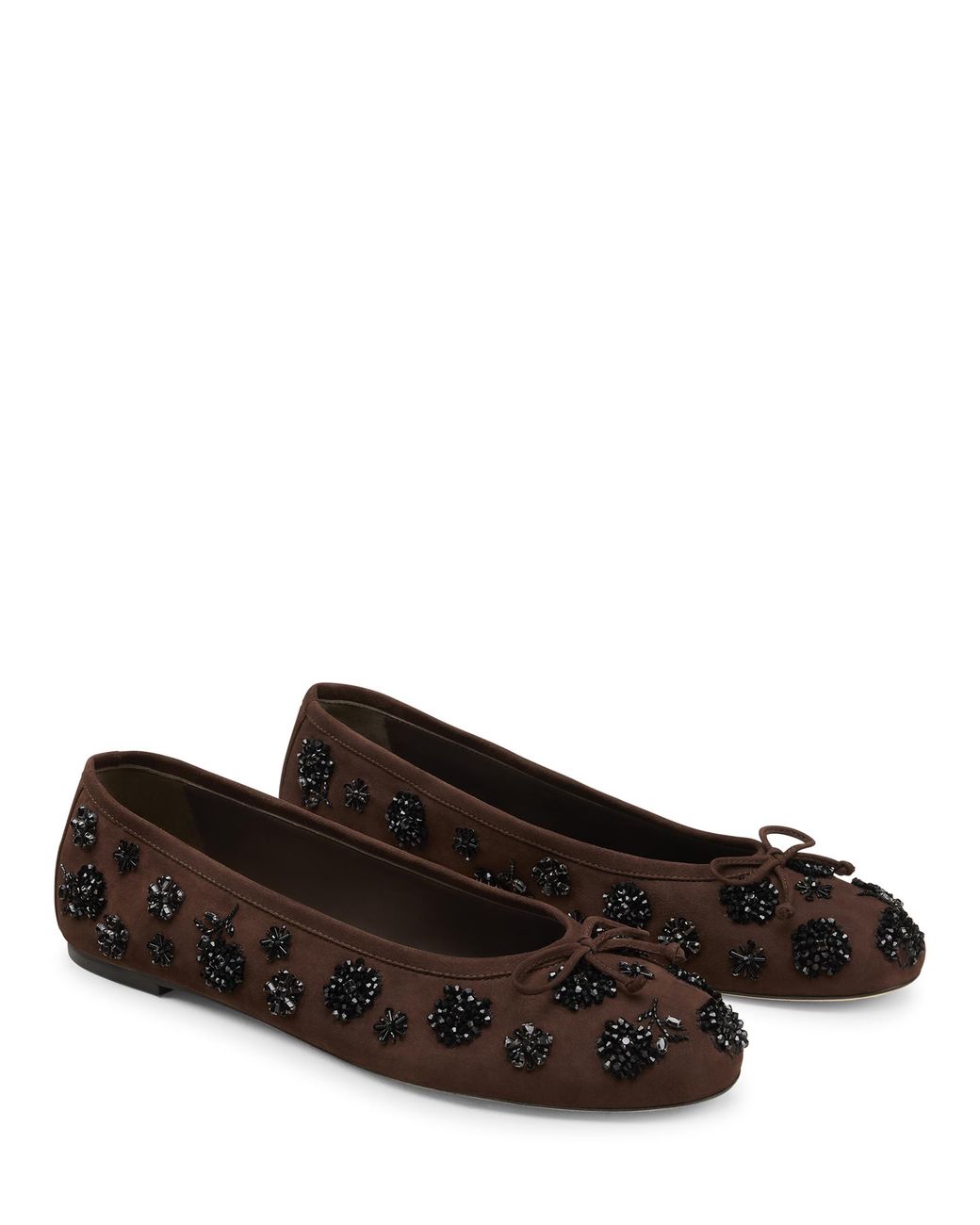Stuart Weitzman Brown Prima Bow Ballet