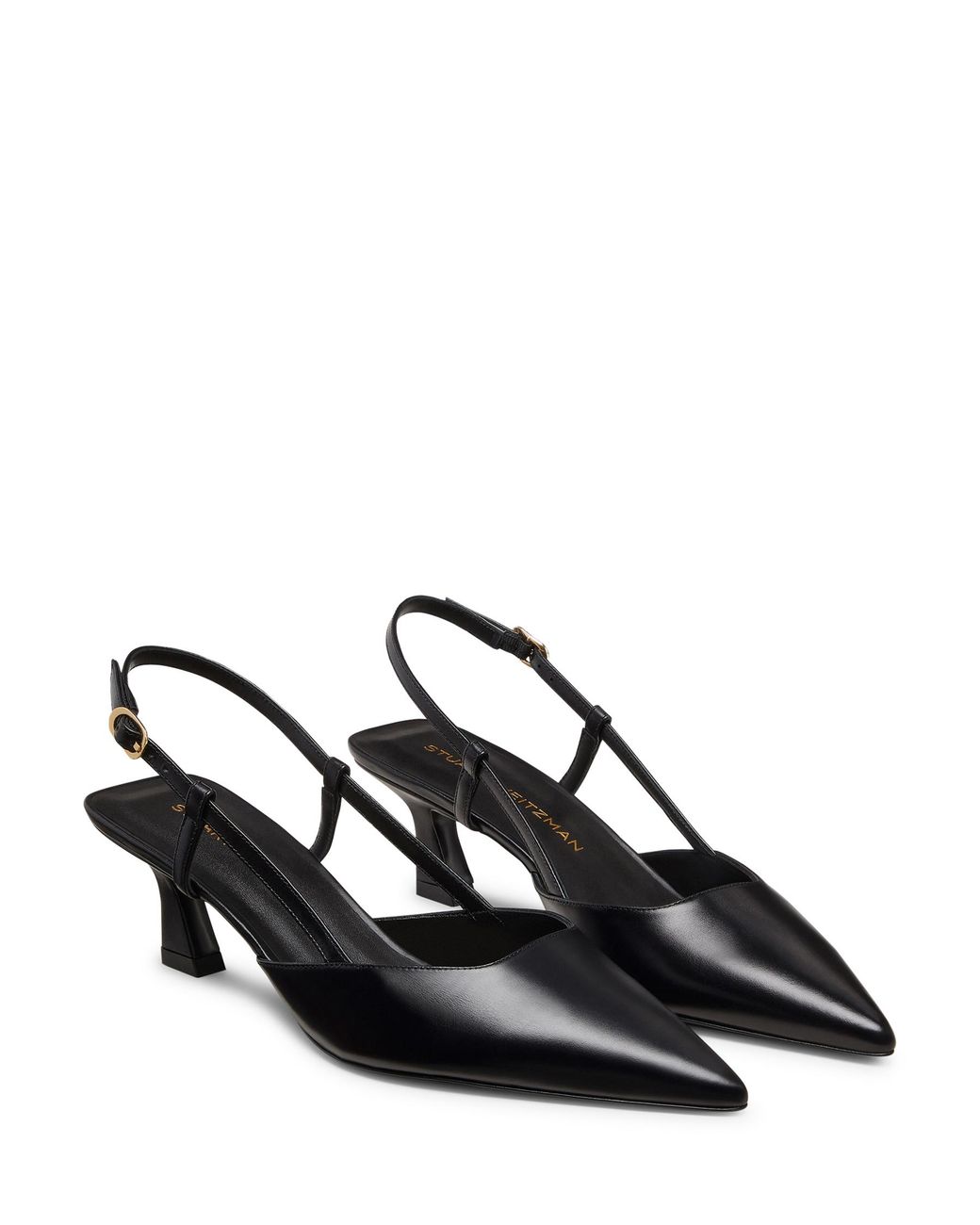 Stuart Weitzman Black Vinnie 50 Slingback