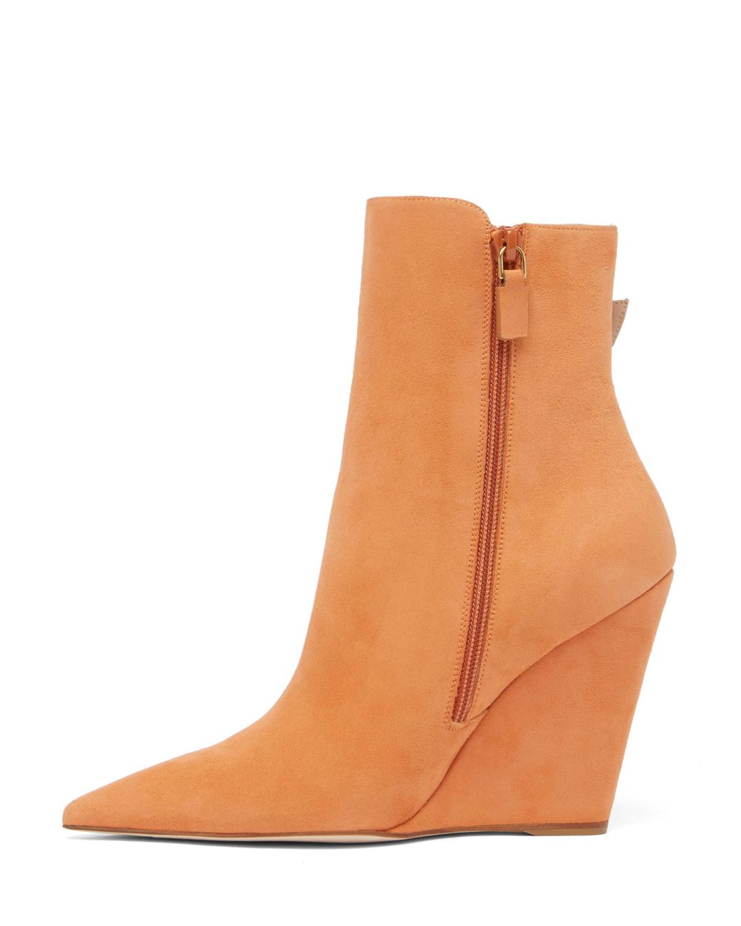 Stuart Weitzman Brown Saloon 100 Wedge Bootie