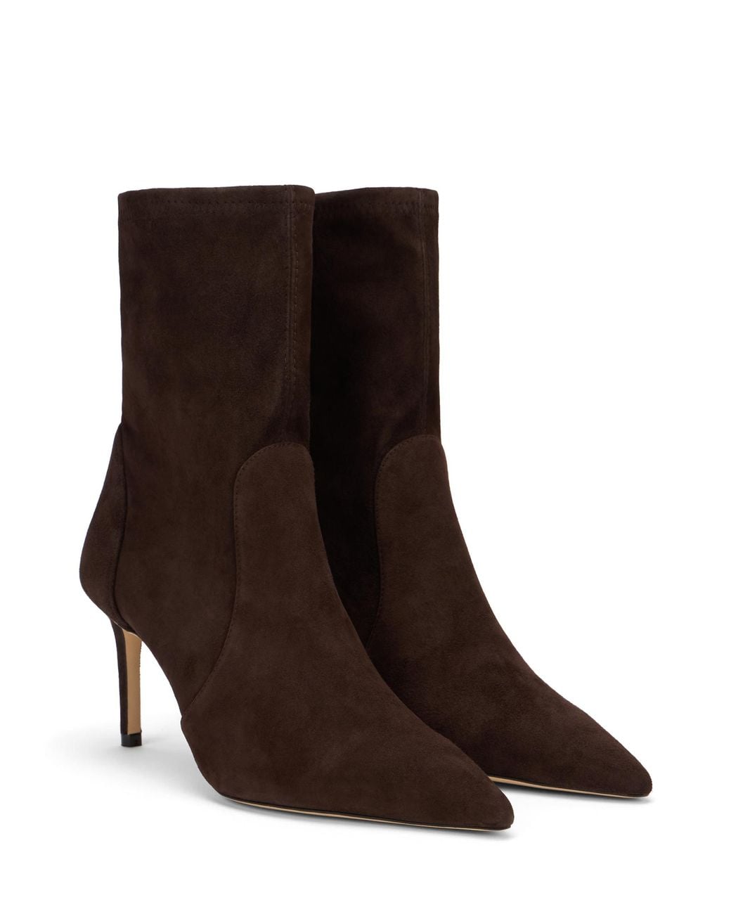 Stuart Weitzman Brown Stuart Power Bootie 75