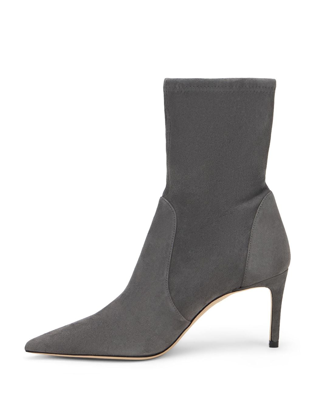 Stuart Weitzman Gray Stuart Power Bootie 75