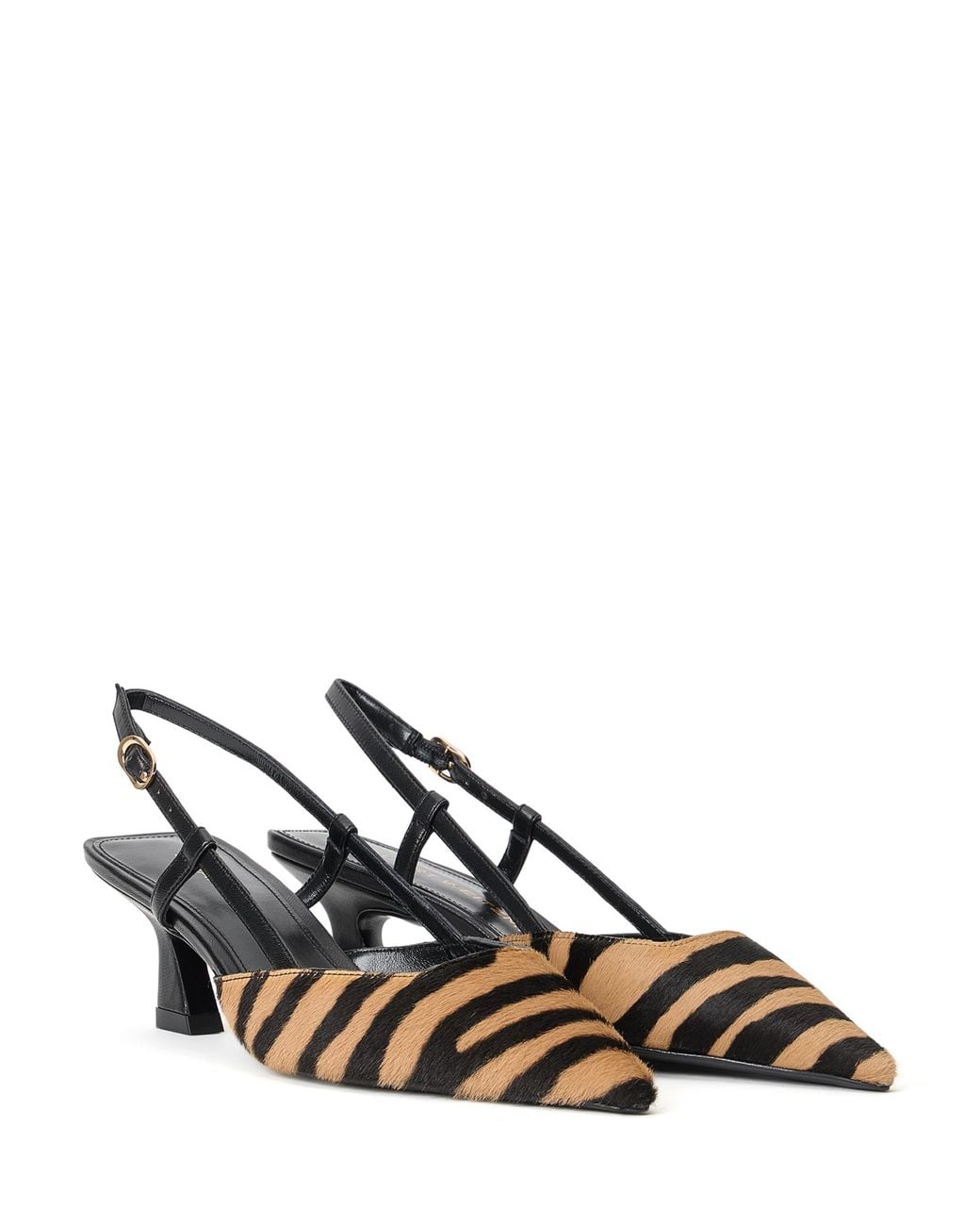 Stuart Weitzman Black Vinnie 50 Slingback