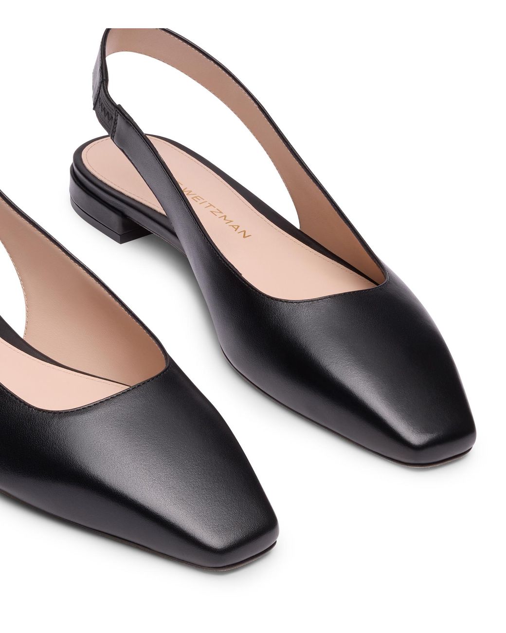 Stuart Weitzman Black Stassi Slingback