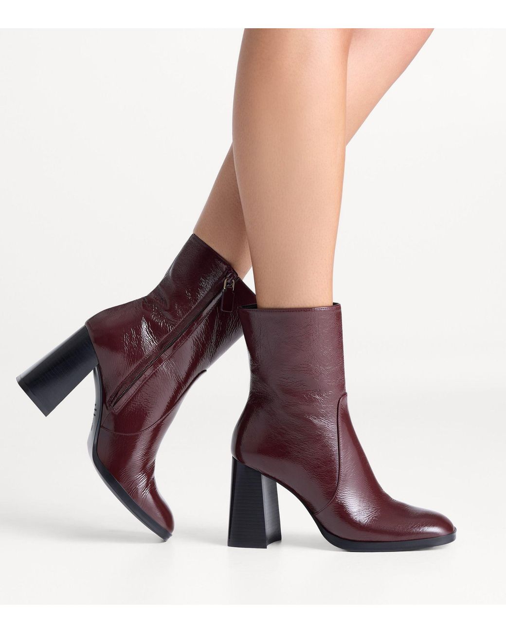 Stuart Weitzman Purple Vera Zip Bootie