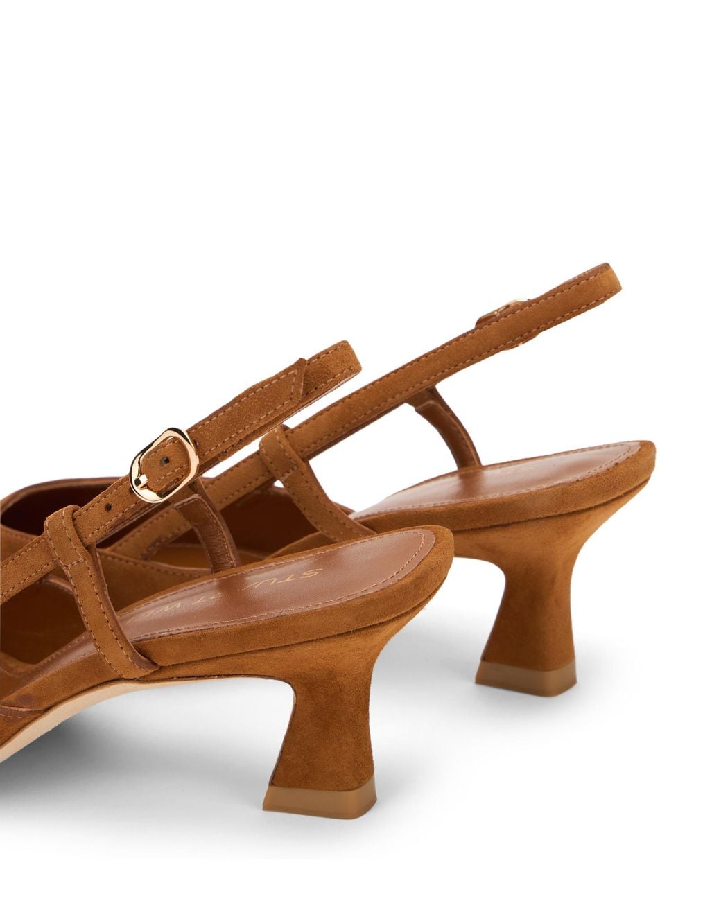 Vinnie 50 Slingback di Stuart Weitzman in Brown