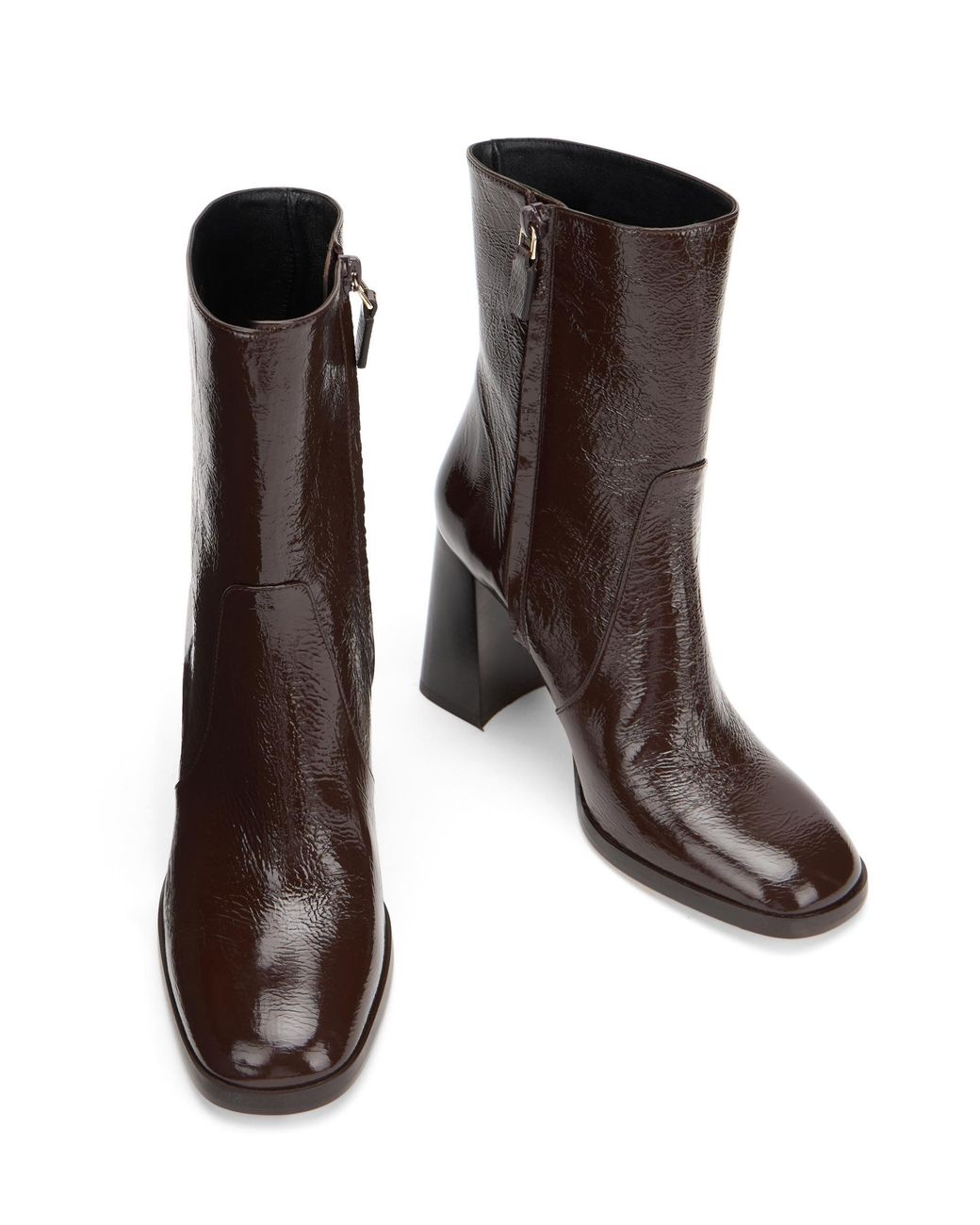 Stuart Weitzman Brown Vera Zip Bootie