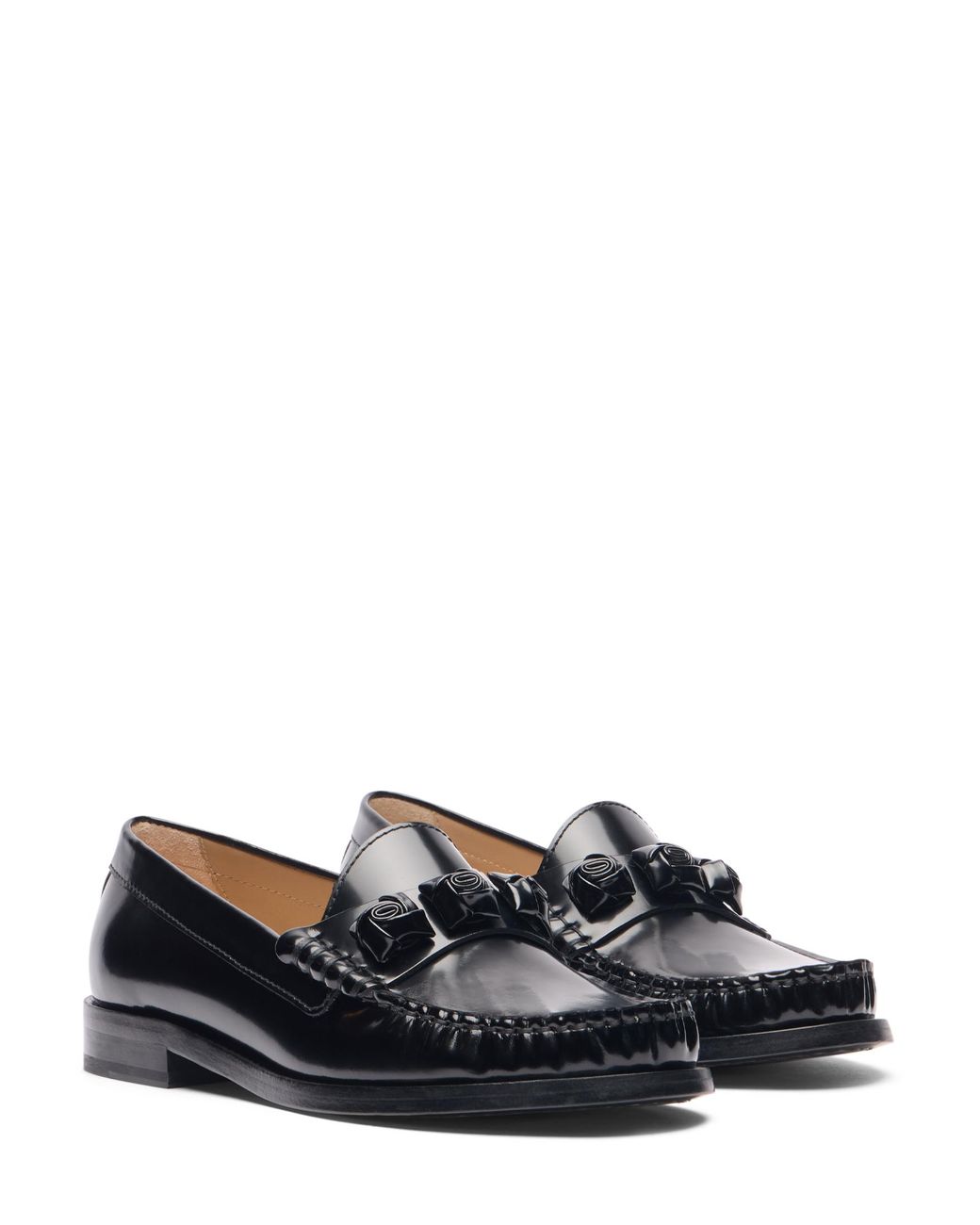 Stuart Weitzman Black Rosie Loafer