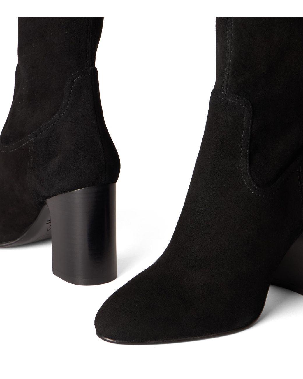 Stuart Weitzman Black Nubacari Zip Bootie 75