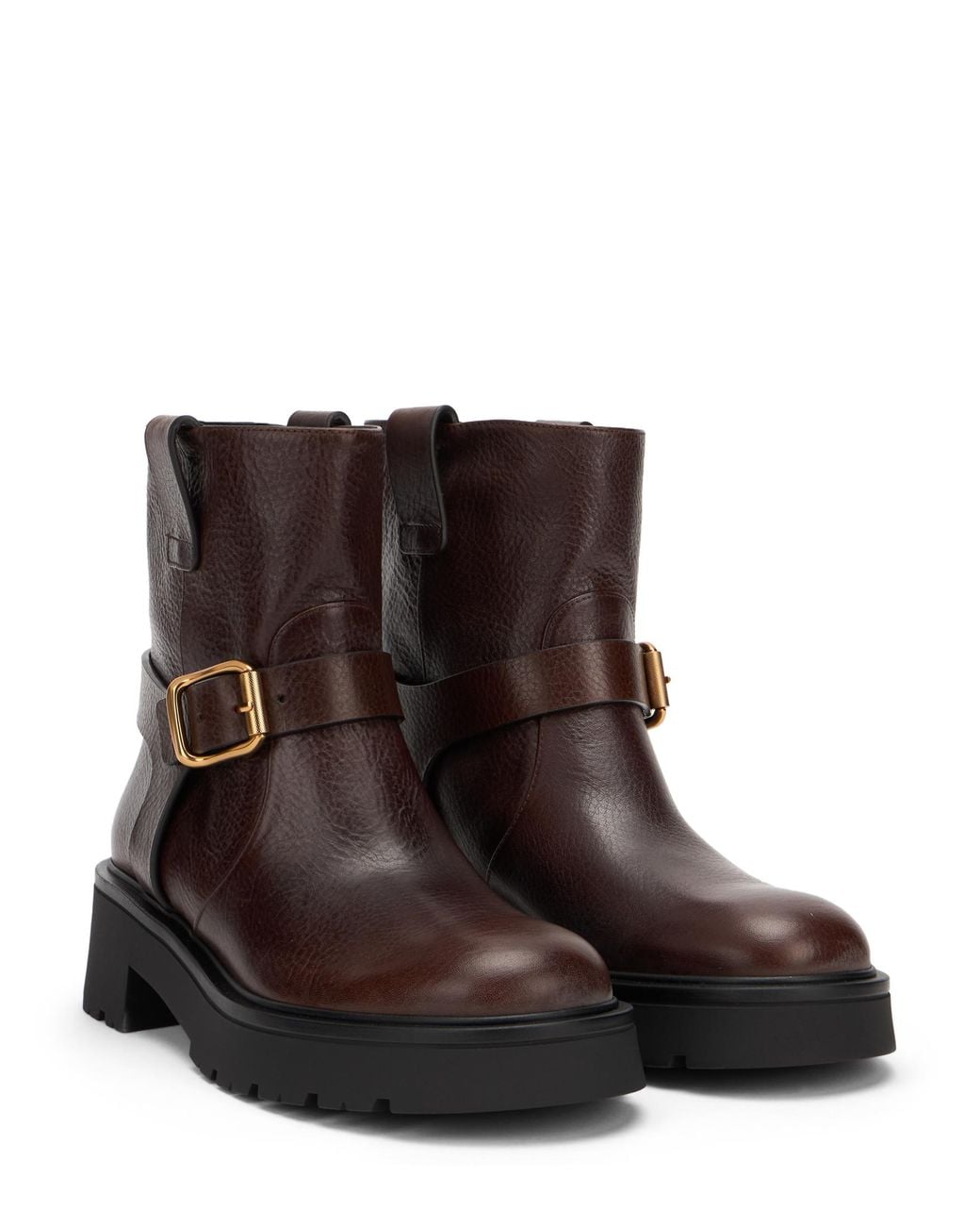 Stuart Weitzman Brown Ren Moto Bootie