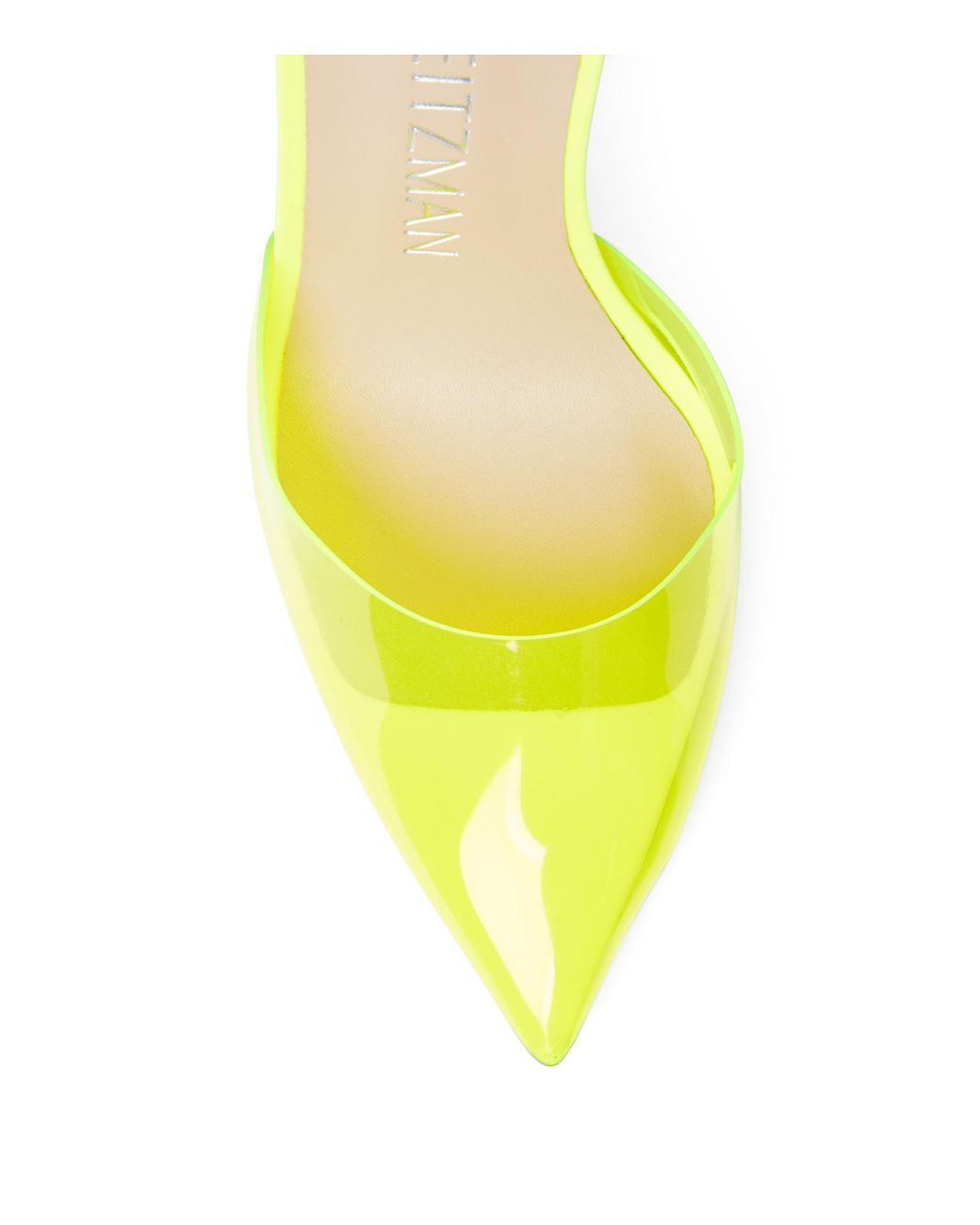 Stuart Weitzman Yellow Stuart Glam 100 Strap Pump