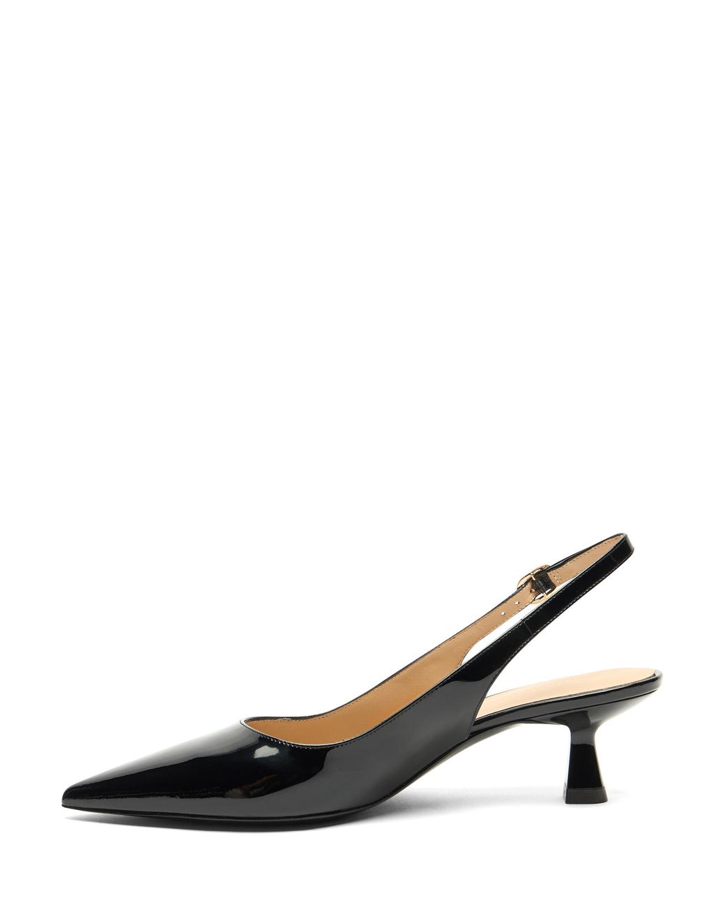 Stuart Weitzman Black Sculpt Slingback 50