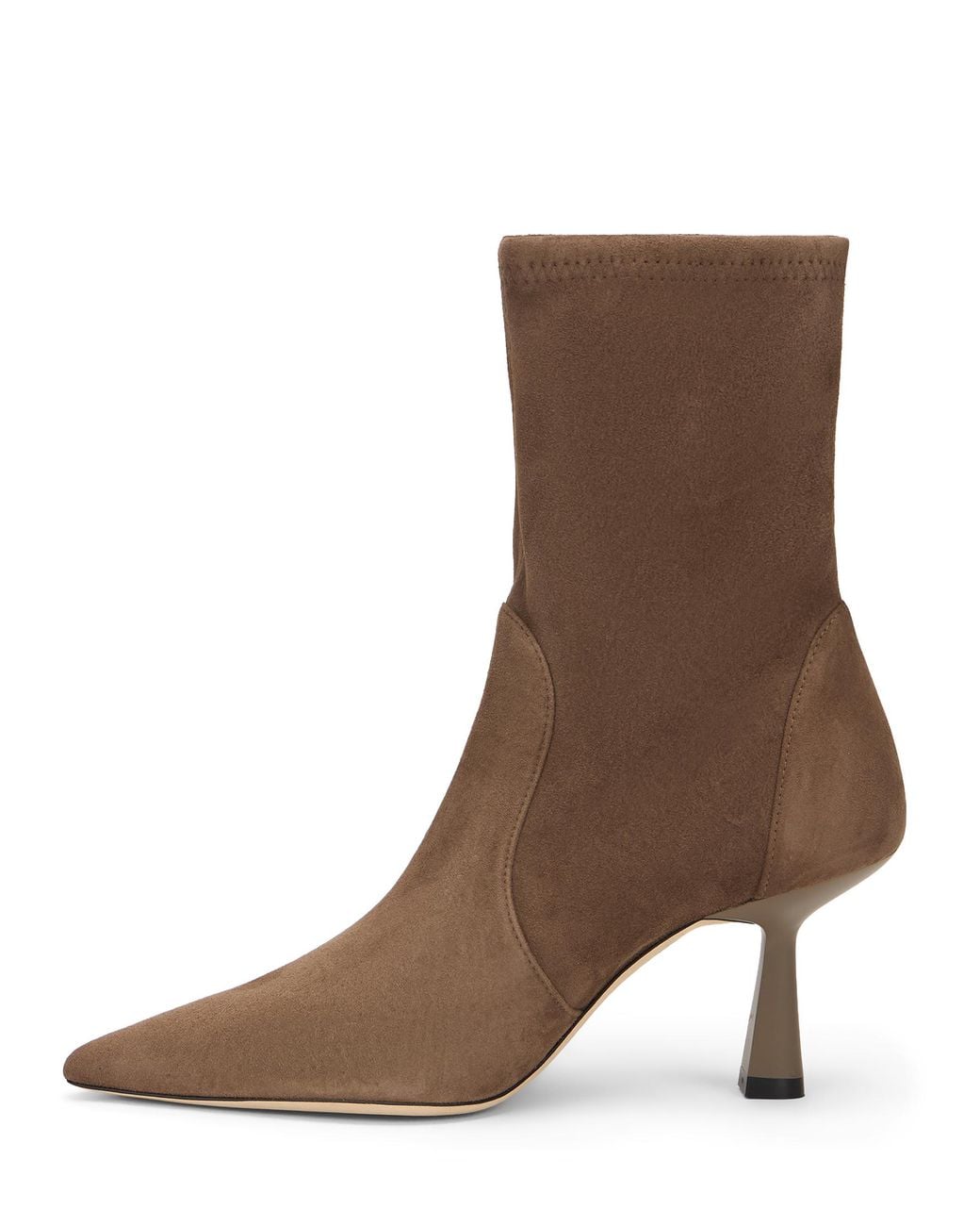 Stuart Weitzman Brown Stuart Super Sculpt Bootie 75