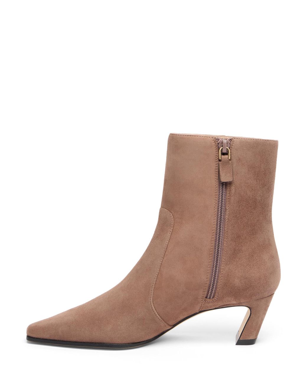 Stuart Weitzman Brown Stassi Zip Bootie 50