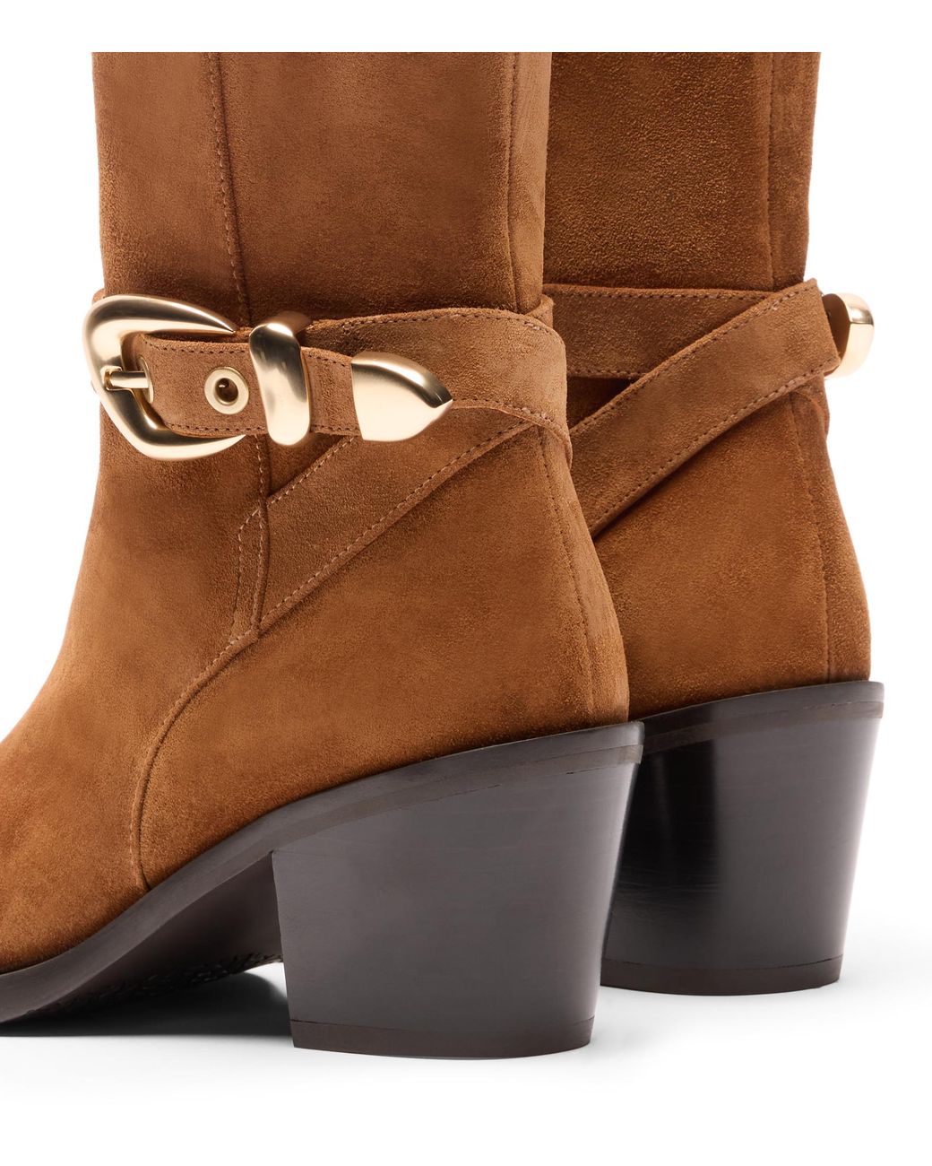 Stuart Weitzman Brown Maven Western Bootie