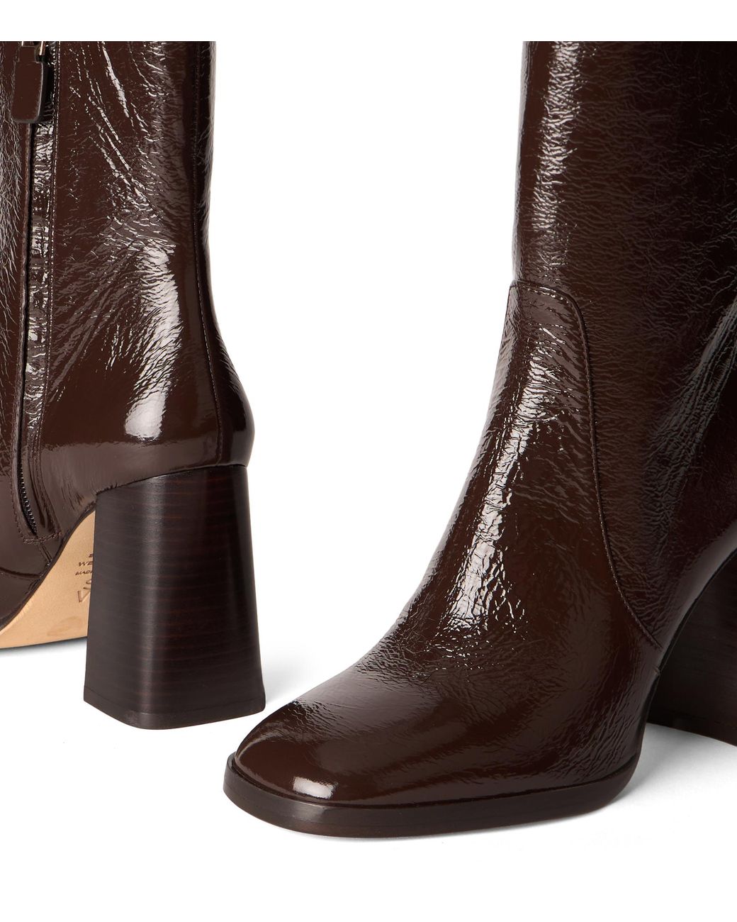 Stuart Weitzman Brown Vera Zip Bootie
