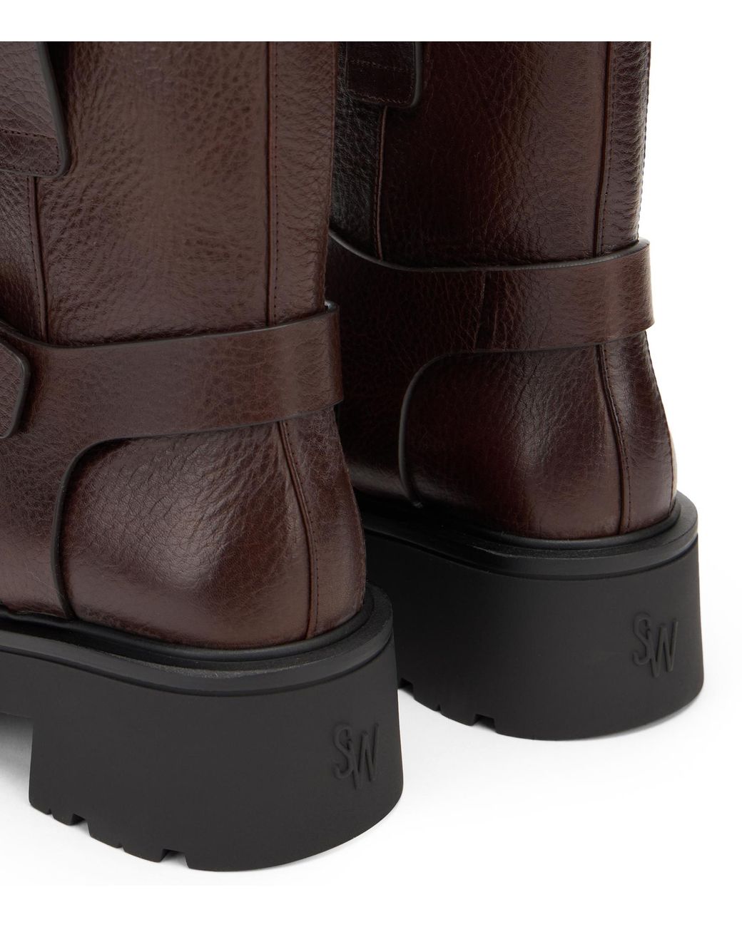 Stuart Weitzman Brown Ren Moto Bootie