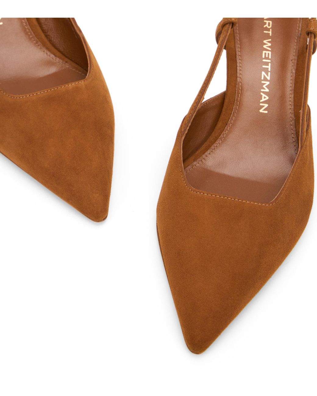 Vinnie 50 Slingback di Stuart Weitzman in Brown