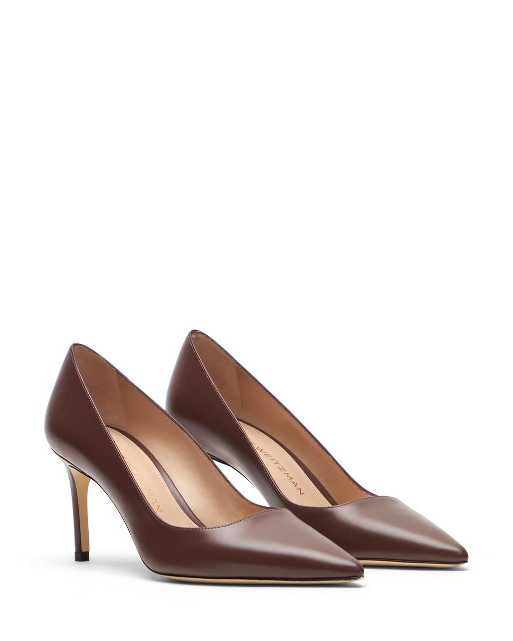 Stuart Weitzman Brown Stuart Power Pumps 75