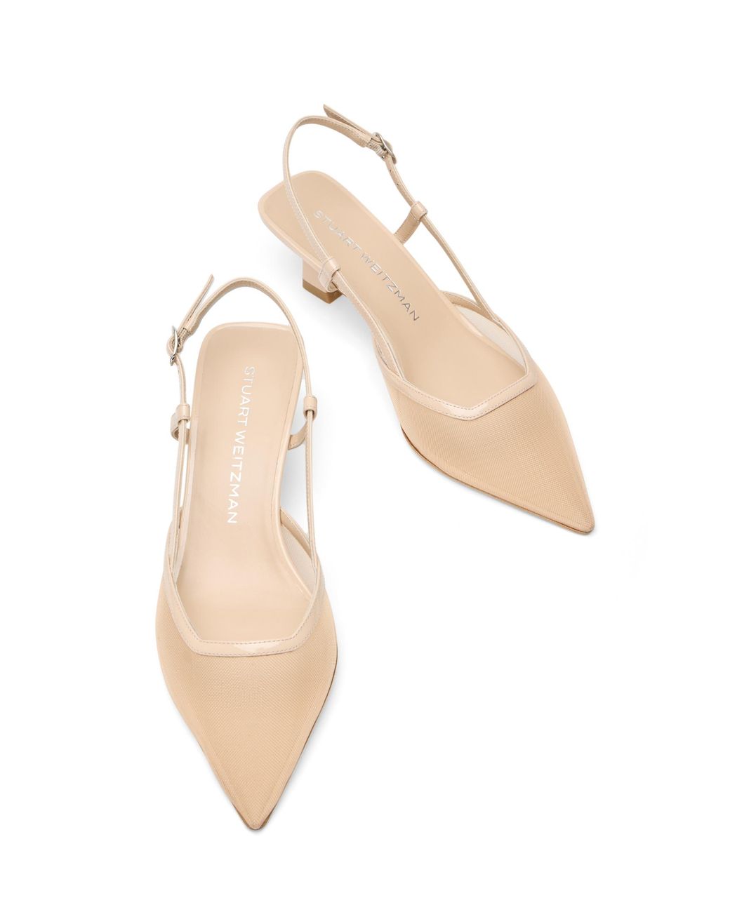 Vinnie 50 Slingback di Stuart Weitzman in Natural