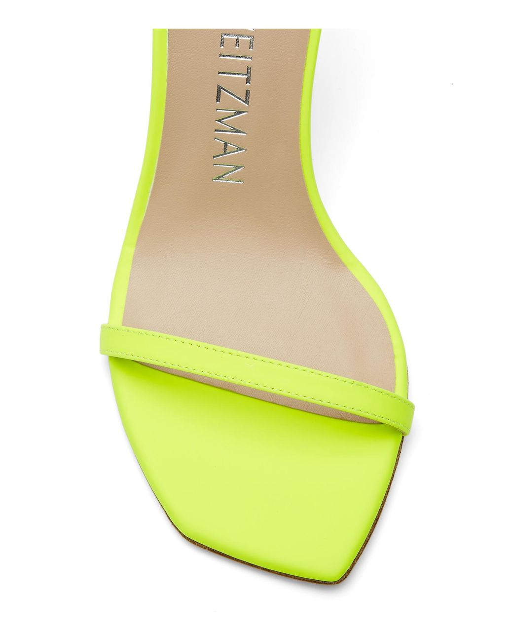 Stuart Weitzman Yellow Nudistcurve 100 Sandal