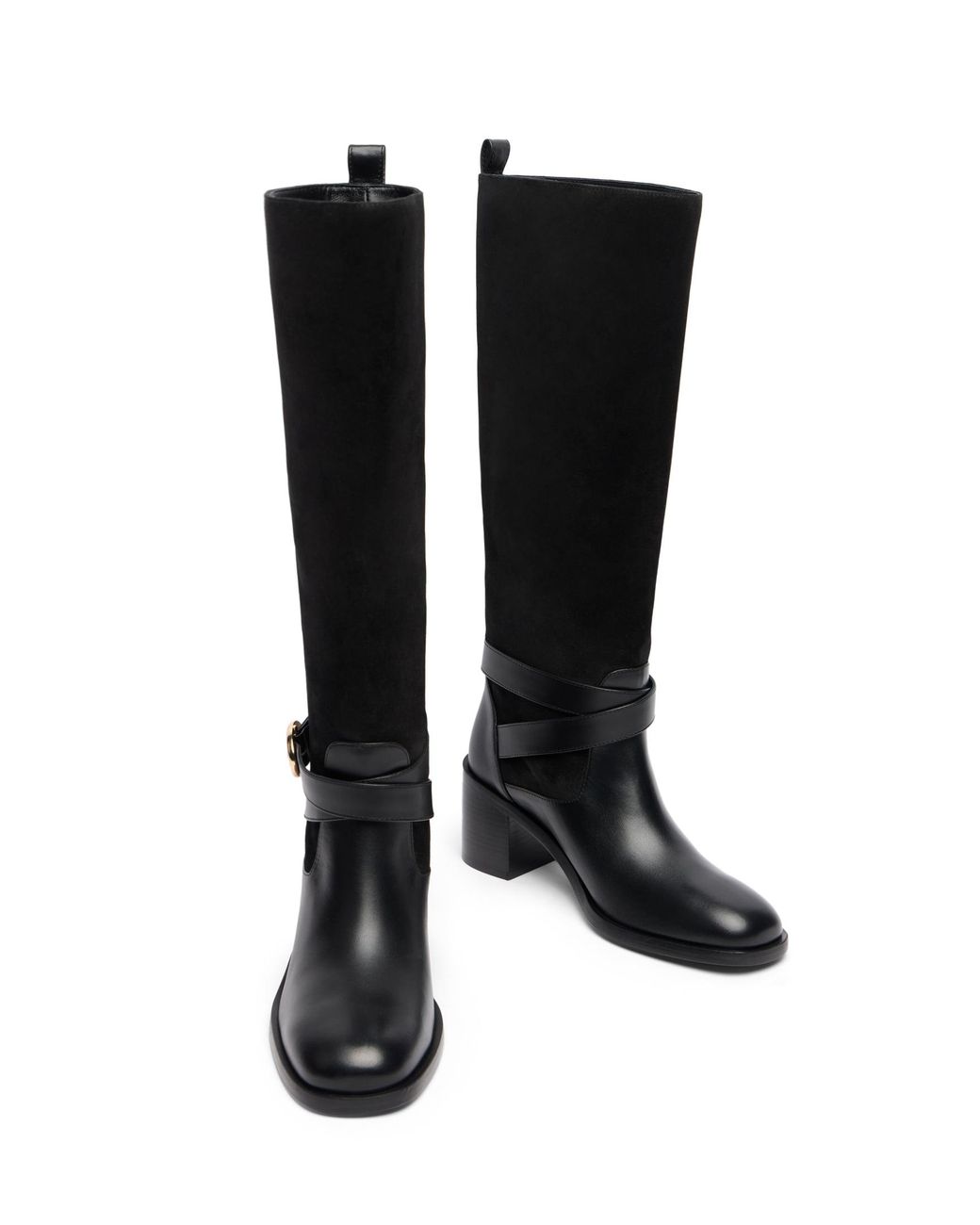 Stuart Weitzman Black Benni Riding Boot 55
