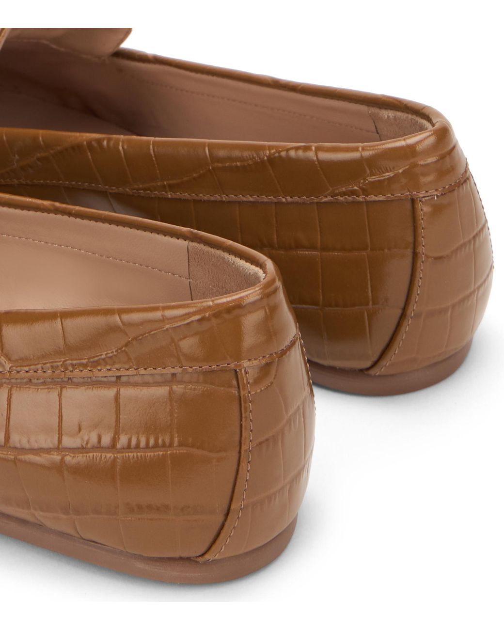 Stuart Weitzman Brown Britt Loafer Mit Schleife