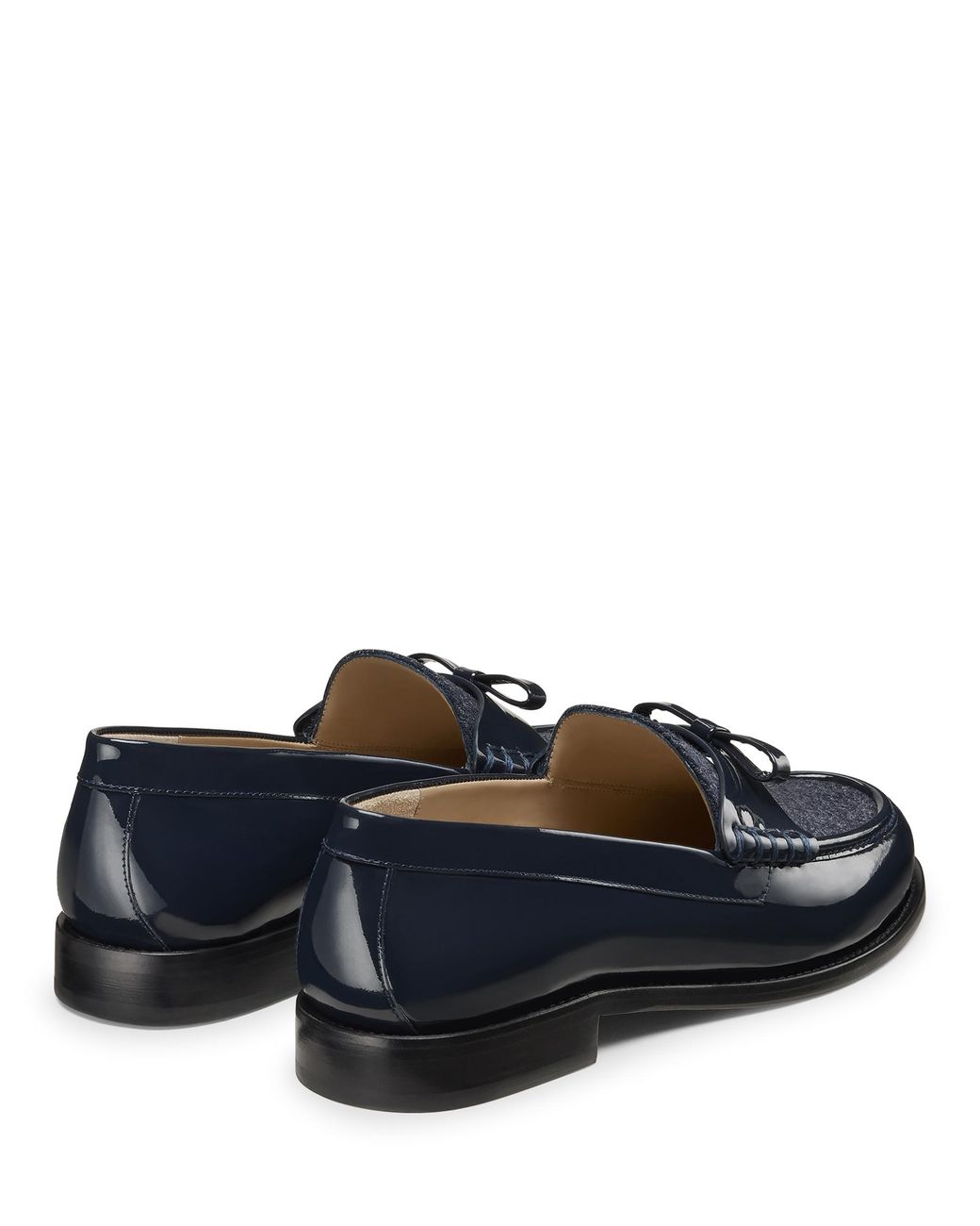 Stuart Weitzman Blue Lottie Bow Loafer