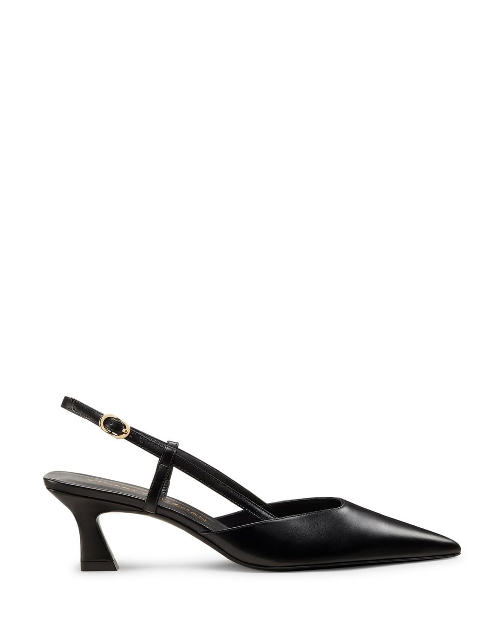 Stuart Weitzman Black Vinnie 50 Slingback