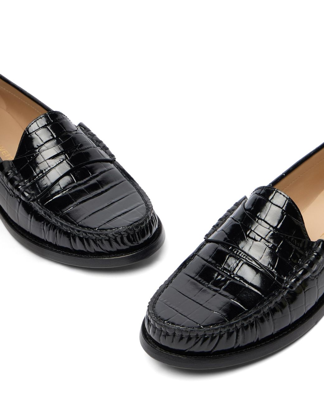Stuart Weitzman Black Lottie Loafer