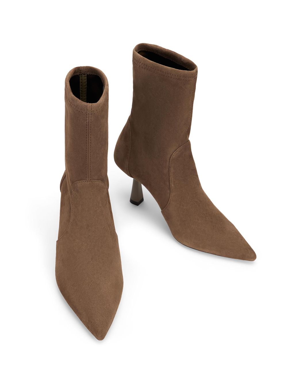 Stuart Weitzman Brown Stuart Super Sculpt Bootie 75