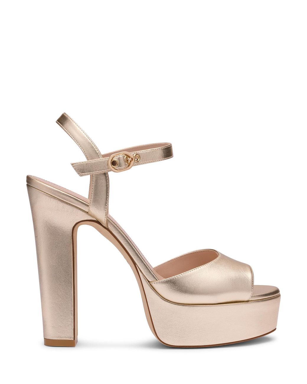 Sandale Plateforme Reade Stuart Weitzman en coloris Metallic